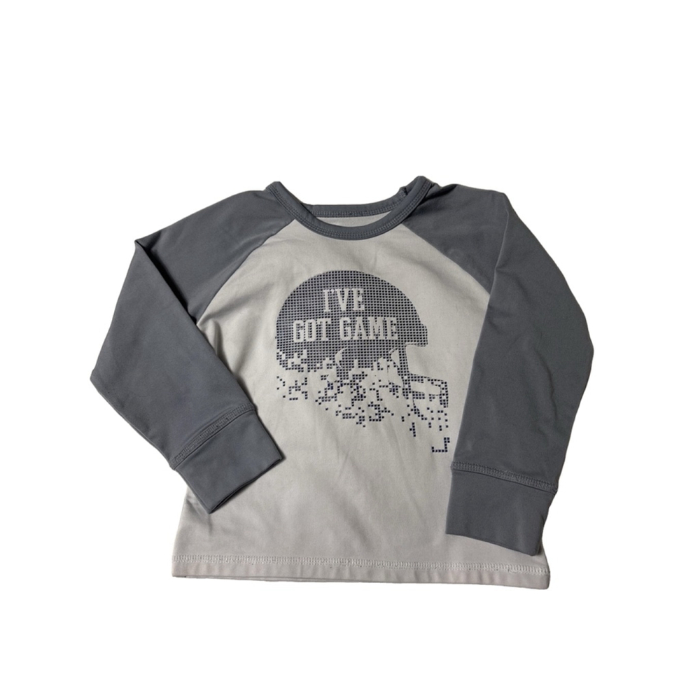 5/$25 Boys Place Sport T-Shirt Size 3T Gray Long Sleeve